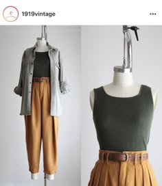 Slow Fashion Style Outfits, Business Casual Earth Tones, Crunchy Office Outfits, 1960s Casual Fashion, Cottage Core Professional Outfits, Art Professor Outfit, Cottage Core Teacher Outfits, Unisex Summer Outfits, Academia Summer Fashion