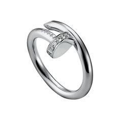 Cartier-Juste un Clou ring-SO NOT GENERIC AT ALL-can totally make for a budget-friendly engagement ring Cartier Nail Ring, Girlfriend Ring, Nail Bracelet, Nail Ring, Aquamarine Engagement Ring, Engagement Ring White Gold, Morganite Engagement Ring, Eternity Band Diamond