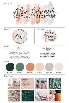 the color scheme for this website is peach, green and white with an assortment of different colors