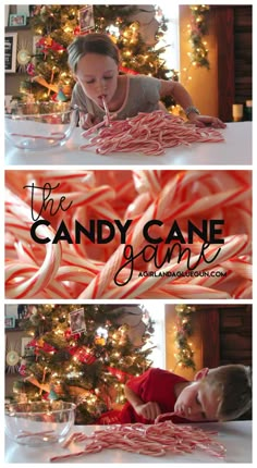 the candy cane game is an easy way to teach kids how to use it for christmas