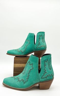 Kickin' Booties in Turquoise Suede – Rural Haze Monkey Style, Day Off, Jewelry Sales, Shoe Boots, Shoe Jewelry, Turquoise, Embroidery, Boutique, Boots