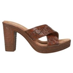 Step in style with the Mika espadrille sandals from Roper. Size: 5.  Color: Brown.  Gender: female.  Age Group: adult.  Pattern: floral. Casual Beach Sandals, Summer Sandals Flat, Shower Shoes, Open Toe Slippers, Comfortable Slippers, Sandals Casual, Rhinestone Shoes, Womens Sandals Wedges, Casual Slippers