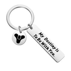 a keychain that says, my daddy is to be with you on it