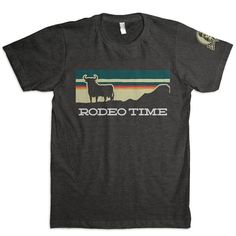 Sunset Rodeo Time T-Shirt Dale Brisby, Bucking Bulls, Rodeo Time, Rodeo Life, Rodeo Shirts, Western Graphic Tees, Kids Outerwear, Jeans Kids, Great T Shirts