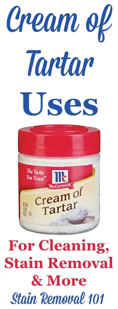 cream of tartar uses for cleaning, stain removal and more with the instructions below