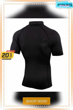 Men's Compression Shirt Running Shirt Half Zip Short Sleeve Base Layer Athletic Athleisure Spandex Breathable Quick Dry Soft Running Jogging Training Sportswear Activewear Black White Dark Navy Casual Sports T-shirt With Snug Fit, Casual Rash Guard With Moisture-wicking, Stretch Solid Color Rash Guard With Crew Neck, Sporty Solid Color Crew Neck Rash Guard, Sporty Solid Rash Guard With Crew Neck, Solid Crew Neck Rash Guard For Sports, Casual Moisture-wicking Rash Guard For Sports, High Stretch Functional Sports Tops, Functional Black Rash Guard For Sports