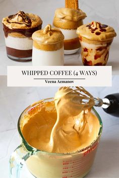 whipped coffee 4 ways with veena zambaovi for the top and bottom