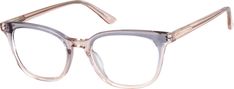 These fashion-forward square glasses have a lovely hint of translucent color. The medium-sized high-quality frame is made with acetate that is hand-polished to a glossy finish. It is available in the following colors: translucent pink with a hint of lilac and blue with a hint of brown. Spring hinges provide a comfortable fit. | Zenni Women's Square Prescription Glasses Clear Plastic Frame Zenni Optical Glasses, Grey Hair And Glasses, Womens Glasses Frames, Trendy Glasses, Zenni Optical, Eye Glasses Frames, Cool Glasses, Fashion Eye Glasses, Lightbulbs