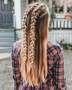 Punk Hairstyles, Dreads Hairstyles, Cool Braid Hairstyles, Women's Hairstyles, Hair Stylies, Long Blonde, Hairdo For Long Hair, Hair Stylist Life