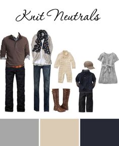 the color scheme for knit neutrals