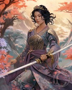 Japanese Onna-Bugeisha Brave Samurai Warrior Princess Giclée Art Print 8x10 | eBay Onna Bugeisha, Fair Costume, Japanese Princess, Japanese Art Samurai, Geisha Tattoo, Samurai Artwork, Japanese Warrior, Cartoon Fan, Japanese Characters