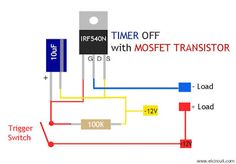 an image of a wiring diagram for a time off switch with most transistoor