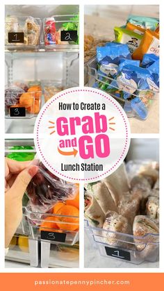 how to create a grab and go lunch station