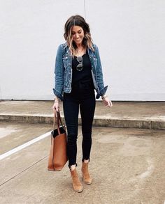 Denim Jacket Outfit, Mode Casual, Mode Inspo, Work Attire, Mode Inspiration, Outfit Casual, Fall Winter Outfits