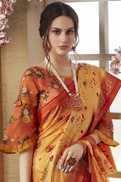 51 Saree Blouse Designs - Match it up Matka Silk Saree, Backless Blouse Designs, Blouse Back Neck Designs, Blouse Design Images, Gaun Fashion