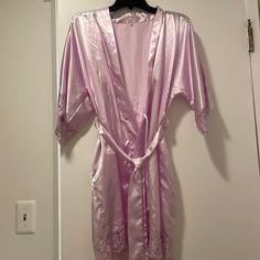 Gorgeous Pink Silk Robe. Basically Brand New, Only Wore Once For Bridal Photos For 1 Hour Pink Silk Robe, Silk Robe, Bridal Photos, Sleepwear Robe, Fit N Flare Dress, Pink Silk, Fit & Flare, Flare Dress, Trending Accessories