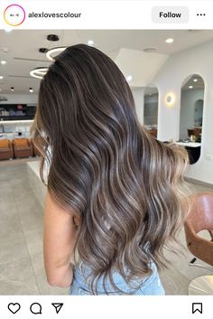 Bronde Babylights Balayage, Balayage For Dark Brown Hair Money Piece, Summer Dimensional Brunette, Cold Balayage Brunette, Cold Brunette Hair, Ashy Babylights, Brown Hair Subtle Highlights, Beige Hair, Brown Hair Looks