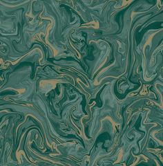 This rich and luxurious take on marble is the sophisticated touch your walls need. Shades of emerald green laced with metallic gold are swirled together to create a compelling, abstract design. Suave is an unpasted, paper wallpaper. Fine Decor Suave Dark Green Marble Wallpaper | FD43058 Dark Green Marble, Gold Metallic Wallpaper, Matte Wallpaper, Dark Green Wallpaper, Wallpaper For Sale, Marble Wallpaper, Contemporary Wallpaper, Luxury Wallpaper, Metallic Wallpaper