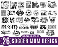 the 25 soccer mom designs are available for purchase