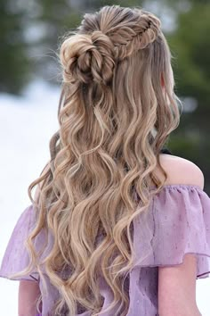 Down Curly Hairstyles, Fishtail Braid, Wedding Hairstyles Half Up Half Down, Wedding Hair Down, Penteado Cabelo Curto, Braided Hairstyles For Wedding, Prom Hairstyles