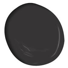 the dark gray paint is shown in this image