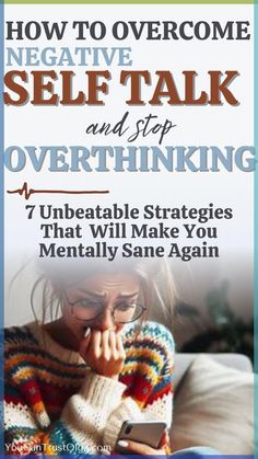 Stuck in mental maze of racing mind? Learn 7 powerful insights on how to stop overthinking and bring clarity back to you life. How To Stop Negative Self Talk, How To Not Overthink, How To Stop Overthinking, Avoid Overthinking, Stop Negative Self Talk, Overcome Overthinking, How To Feel Pretty, Mindfulness Books, Racing Mind