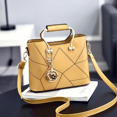 Shipping: Worldwide Express Shipping AvailableDelivery time: 7-15Days Fast ShippingReturns: Fast refund, 100% Money Back Guarantee. Yellow Handbag, Pu Leather Bag, Estilo Chic, Chic Handbags, Casual Tote, Make Up Bag, Mini Crossbody Bag, Mini Crossbody, Small Shoulder Bag