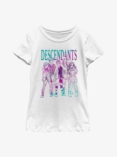 100% CottonWash cold; dry lowImportedListed in youth sizes Disney Descendants, Girls T Shirt, Girls Tees, Descendants, Tshirts Online, Girls Tshirts, Sale House, Shirt Online, Christmas Ideas