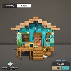 #fyp #minecraft #minecraftbuilding #minecraftbeachhouse #beachhouse Fantasy Minecraft House, Minecraft House Inspiration, Minecraft Beach House, Fantasy Minecraft, Minecraft Building Ideas, Build Minecraft, Starter House, Harbor Town