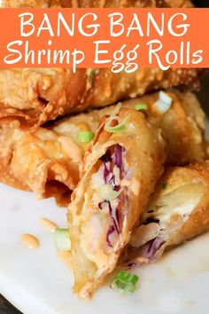 21 Best Recipes That Use Egg Roll Wrappers! The Best Egg Rolls, Fun Eggroll Recipes, What Goes With Egg Rolls, Egg Roll Dinner Ideas, Easy Shrimp Egg Roll Recipes, Shrimp Egg Roll Filling Recipes, Baked Eggroll Recipes, Shrimp Spring Rolls Fried, Easy Egg Roll Recipes Simple