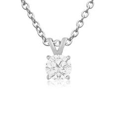 Nearly 1/4ct Diamond Solitaire Necklace With Free Chain. Fiery Diamond At An Incredible Value! Necklace K, Diamond Necklace Simple, Solitaire Diamond Pendant, Diamond Heart Pendant Necklace, Solitaire Necklace, Simple Diamonds, Diamond Solitaire Necklace, Necklace Diamond, Solitaire Necklaces