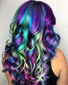 Unique Hair Colors, Colour Hairstyles, Abstracted Art, Hair Color Unique, Hair Diy