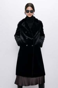 Faux Fur Coat, Zara United States, Zara Women, Moda Operandi, Double Breasted, Coats For Women, Fur Coat