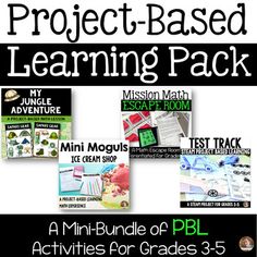 the mini - bundle of project based learning packs