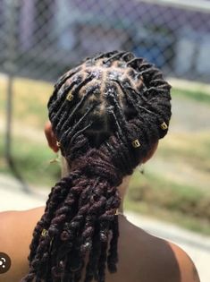 Loc Styles Large, Rass Hairstyles For Women, Rass Styles For Woman, Styles For Locks Dreadlocks Black Women, Two Braids Loc Styles, Long Dread Styles Black Women, Locs Hairstyles For Women Down, Mid Back Loc Styles, Crown Loc Styles For Women