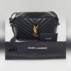 Ysl Lou Camera Bag Medium. In Great Condition. Dustbag Included. Make Sure To Check My Shop On Instagram Danvilledesignershop Ysl Lou Camera Bag Black, Ysl Lou Camera Bag, Bags Ysl, Saint Laurent Bags, Yves Saint Laurent Bags, Saint Laurent Paris, Medium Bags, Camera Bag, Yves Saint Laurent