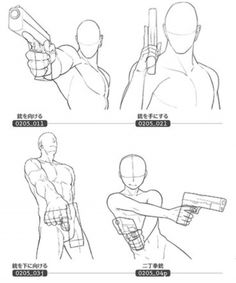 the instructions for how to draw an anime character with different poses and body shapes,