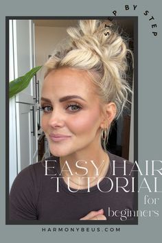 Learn how to create the perfect messy updo with this simple hair tutorial. This versatile style works for everything from casual outings to formal events. My Root Texture Spray is great for adding volume, while my Firm Hold Hairspray ensures your updo stays in place all day. It’s an easy and quick look you can achieve in minutes. Click the video for product links and follow for more hair styling tips and tutorials! Hair Extension Up Styles, Messy Formal Updo, Work Hair Updo, Easy Messy Updo, Simple Hair Tutorial, Updos Tutorials, Easy Professional Hairstyles, Messy Hair Updo, Hair Updos Tutorials