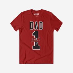 Tampa Bay Buccaneers Number 1 Dad T-Shirt FOCO S - FOCO.com Logo Display, One Piece Pajamas, Team T Shirts, Tampa Bay Buccaneers, Team Shirts, Look At You, Everyday Wardrobe, Lounge Pants, Tampa Bay