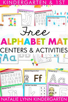 the free alphabet mats and activities for kids