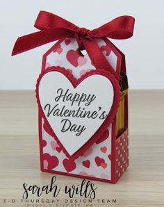 a valentine's day card in a box