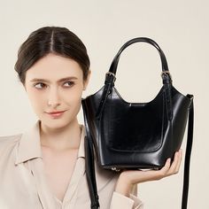 Free U.S. shipping. Style: Commuting , color:Black, suite for season：Spring, Summer, Autumn, Winter ，Going out, Travel, Material Genuine Leather, Women's Black Leather Minimalist Bucket Crossbody Tote Bags Black Suite, Leather Sling Bags, Leather Suitcase, White Crossbody Bag, Mothers Bag, Real Leather Bags, Pink Tote Bags, Designer Totes, Woven Tote Bag