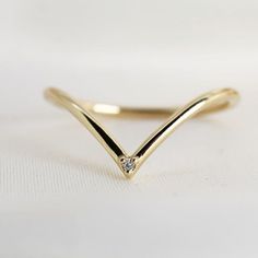 Gold Contour Wedding Band, Pointed Wedding Band, V Wedding Band, V Shaped Wedding Band, Marquise Rings, Chevron Wedding Band, Gold Chevron Ring, Open Wedding Band, Redlands California