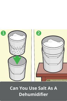 how to use salt as a dehumidizer step - by - step instructions