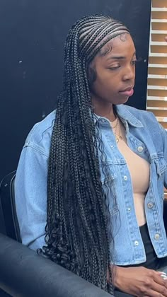 Braided Hairstyles For Sports, Fulani Braids With Design, Cute Hairstyles Braids, Hairstyles For Sports, Kids Braids Hairstyles, Half Cornrows, Half And Half Hair, Braiding Hairstyles, Style Braids