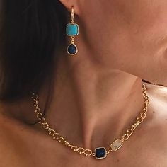 The deep tones of the lapis lazuli provide a bold statement, believed to enhance wisdom and intuition, while the luminous white moonstone, often associated with new beginnings, adds a subtle, ethereal glow. Together, these stones create a striking contrast that enhances the choker's contemporary appeal.  Perfect for layering or wearing alone, this choker is versatile enough for both casual and formal occasions. It can be effortlessly styled over a turtleneck, jumper, shirt, or even a suit, making it an ideal accessory for any outfit. Additionally, lapis lazuli is the birthstone for September, adding a personal touch for those born in that month. Its minimalist aesthetic makes it a great choice for those who appreciate understated elegance. Materials: Natural lapis, moonstone, 14K gold plat Women Poetry, Stocking Fillers For Him, Alphabet Jewelry, Turtleneck Jumper, Modern Necklace, Stocking Fillers For Her, White Moonstone, Forever Jewelry, Modern Necklaces