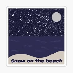 snow on the beach sticker