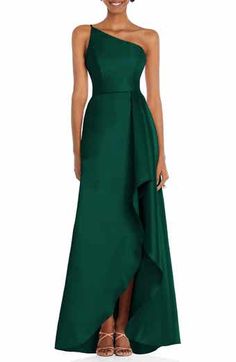 After Six Sleeveless Satin Faux Wrap Gown | Nordstrom Tamara Mowry, Dessy Collection, Mother Of Bride Dresses, One Shoulder Gown, Mother Of Groom Dresses, Column Gown, Infinity Dress, Mother Of Groom, Dress Order