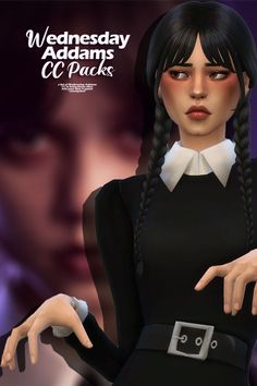 Wednesday Addams Sims 4 Cc Wednesday Addams Hair, Sims 4 Wensday Adams, Sims 4 Cc Wednesday Addams Dress, Sims 4 Cc Wensday, Sims 4 Nevermore, Sims 4 Wednesday Cc, Wednesday Addams Sims 4, Sims Wednesday, Sims 4 Wednesday Addams Cc