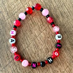 Hazbin Hotel Bracelet Handmade New Without Tags Always Open To Bundles And Offers! Candy Bracelets, Candy Bracelet